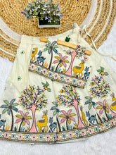 Pure Cotton Beautiful Fabric Full Stitched Lehengha Choli For Kids