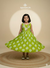 Trending Pure Cotton Print Kids Kids Gown