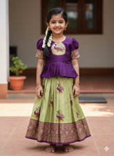 Fiesta Weaving Work Art Silk Lahenga Choli