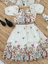 Exquisite Pure Khadi Cotton Threads Work Lahenga Choli