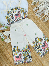 Super Hit Embroidery Work on Khadi Cotton Fabric Kids Cord-Set