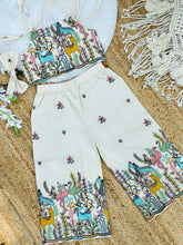 Byzantine Premium EmbroideryWork On Khadi Cotton Fabric Kids Cord-Set