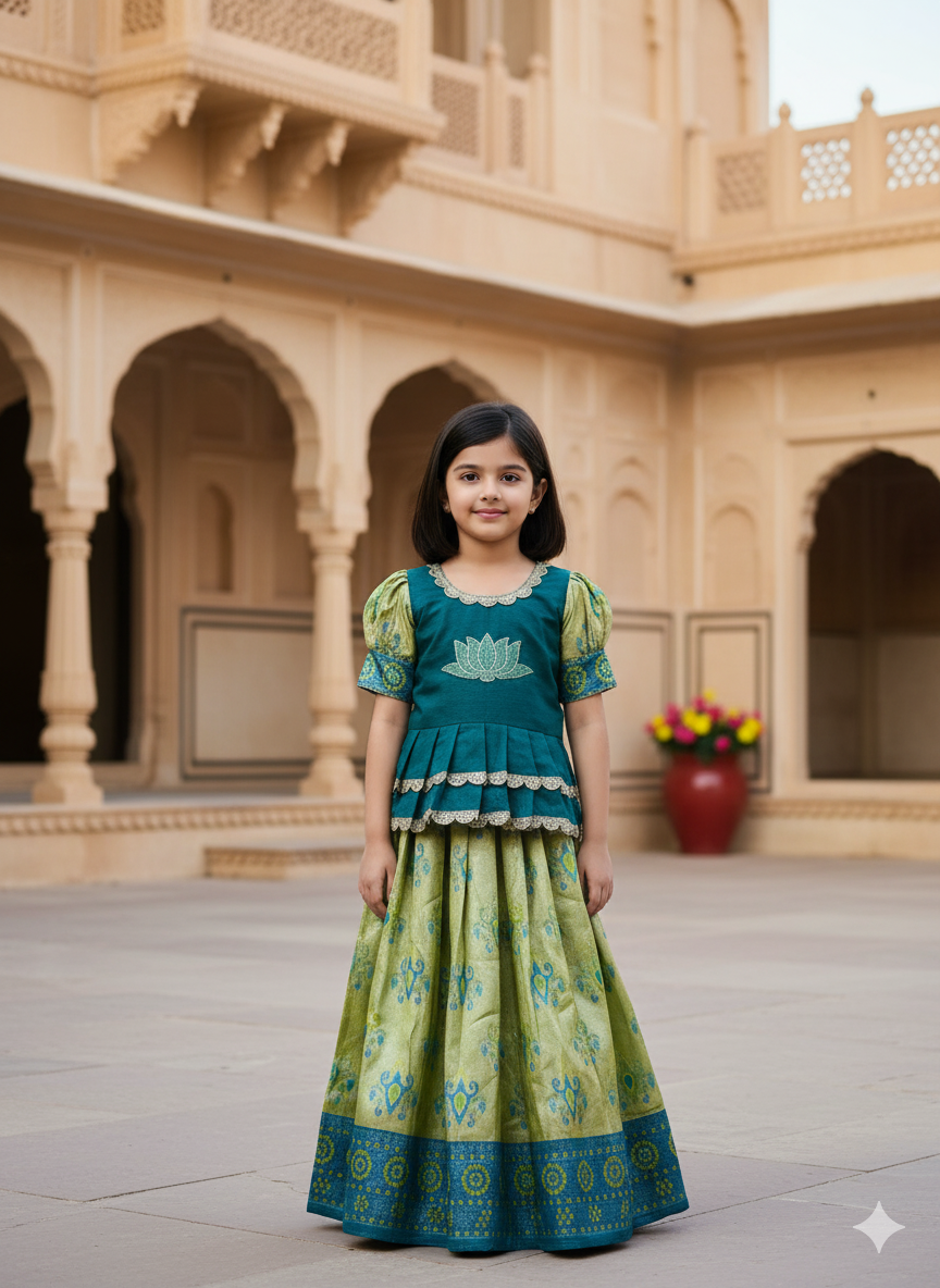 Trendy Weaving Work Art Silk Lahenga Choli