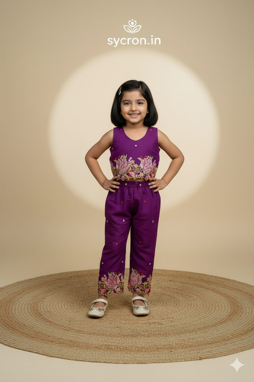 Innovative Jimmy-chu Beautiful Embroidery work Fabric Cord Set