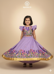 Pure Khadi Cotton Fabric Embroidery work Embroidery Lahenga Choli