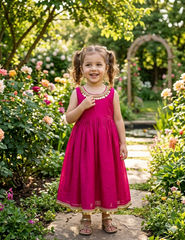 Radiant Rani Pink Designer Pleated Gown with Artisan Coin Lace