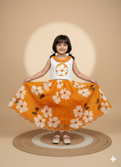 Pure Georgette With Sifali Work Kids Lahenga Choli