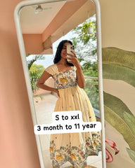 Pure Embroidery Work On Khadi Cotton Fabric maxi dress for women