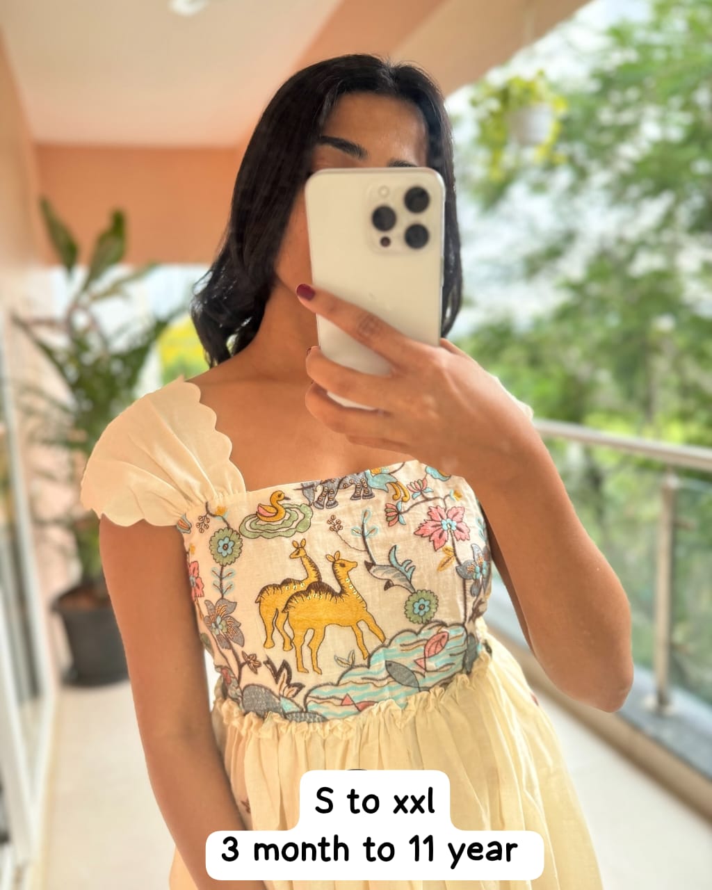 Pure Embroidery Work On Khadi Cotton Fabric maxi dress for women