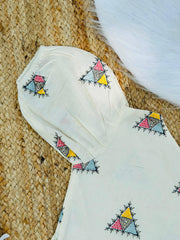 Tringle Premium Cotton Silk Embroidery work Cord-set