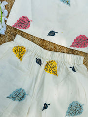 Attractive Premium Khadi Cotton Embroidery work Cord-set