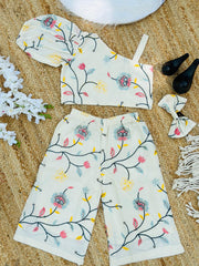 Effortless Premium Cotton Silk Embroidery work Cord-set
