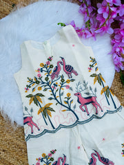Awesome Trending Cotton Fabric Embroidery work Cord-set