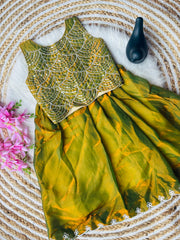 Designer Brits Work With Sequence Work Kids Lahenga Choli