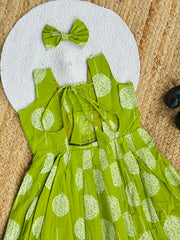 Trending Pure Cotton Print Kids Kids Gown