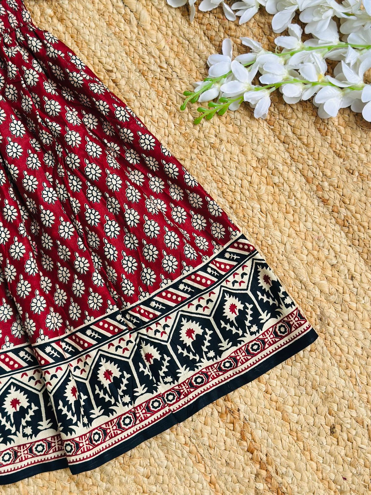 Cool Comfy Jaipuri Cotton Fabric Kids Lahenga Choli