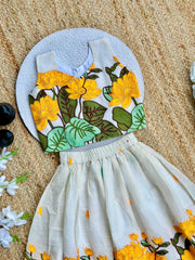 Stylish Floral Embroidery Work Lehenga Choli for Kids