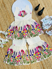 Super Hit  Embroidery Work on Khadi Cotton Fabric Kids Cord-Set