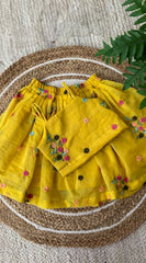 Premium Mul Chanderi Silk Floral Embroidered Lehenga Choli Set