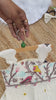 Blossom Embroidery Work on Khadi Cotton Fabric Kids Frock