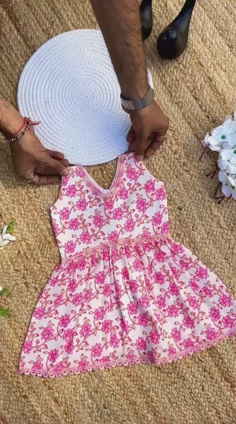 Blooming Beauty Jam Cotton Print Kids Cord-Set