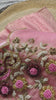 Pink Chanderi Silk Handwork Crop Top with Shimmer Lehenga Set for Girls
