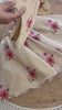 Floral Embroidery Cream Festive Outfit