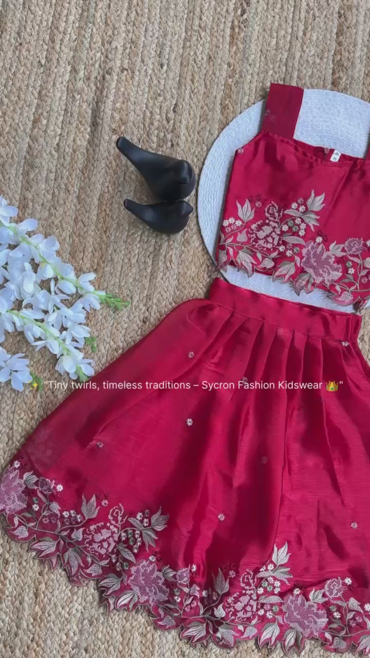 Innovative Jimmy-chu Beautiful Embroidery work Fabric Lahenga Choli