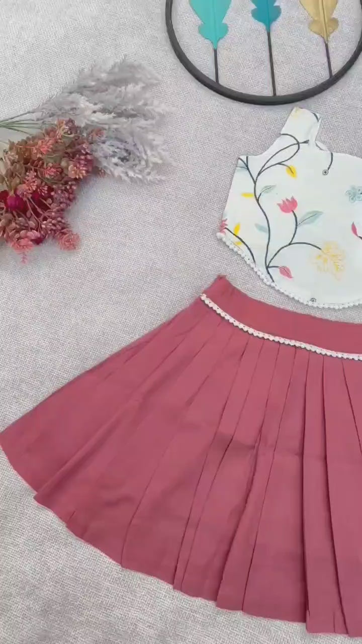 Exquisite Pure Khadi Cotton With Embroidery Work Lehenga With Top